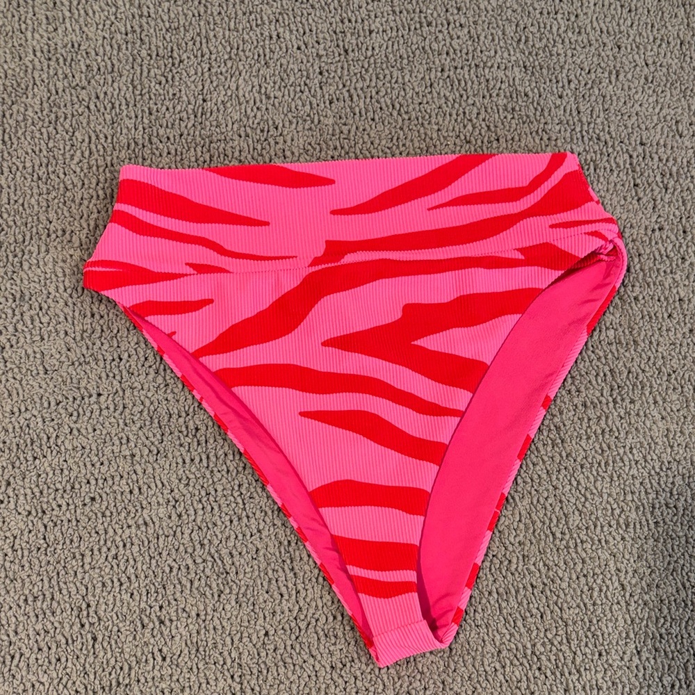 Beach Riot Vibrant Zebra Bikini Bottom
